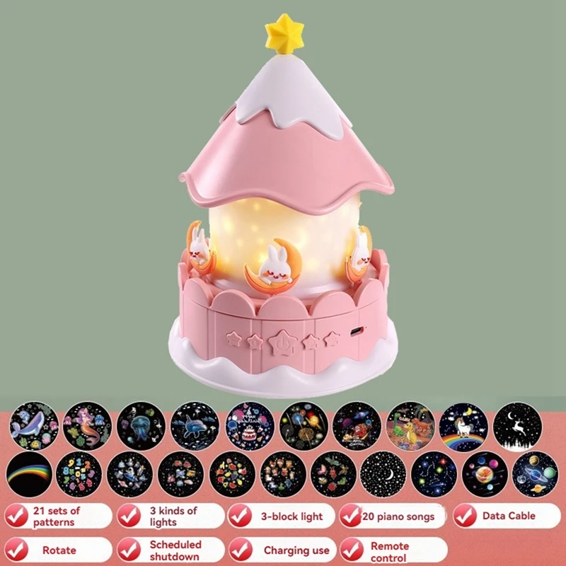 כוכב מקרן גלקסיה כוכב אור לילה לילדים 360 ° מקרן תקרש לתינוק