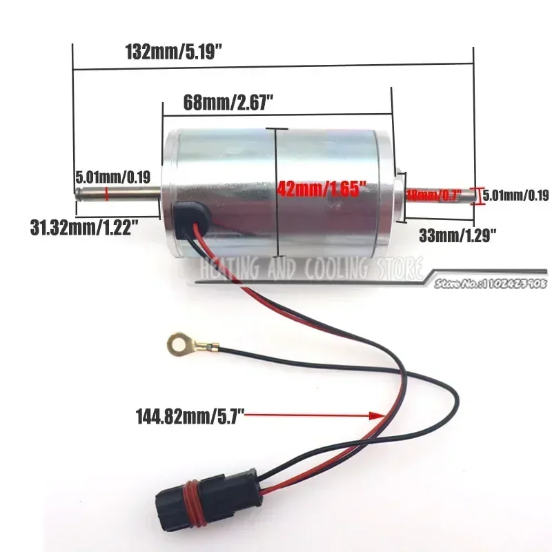 2V 24V Car Diesel Parking Heater Electric Motor Air Fan Parts 0319R8 1219NB For Webasto Air Top 2000/2000S/2000ST Blower Motor