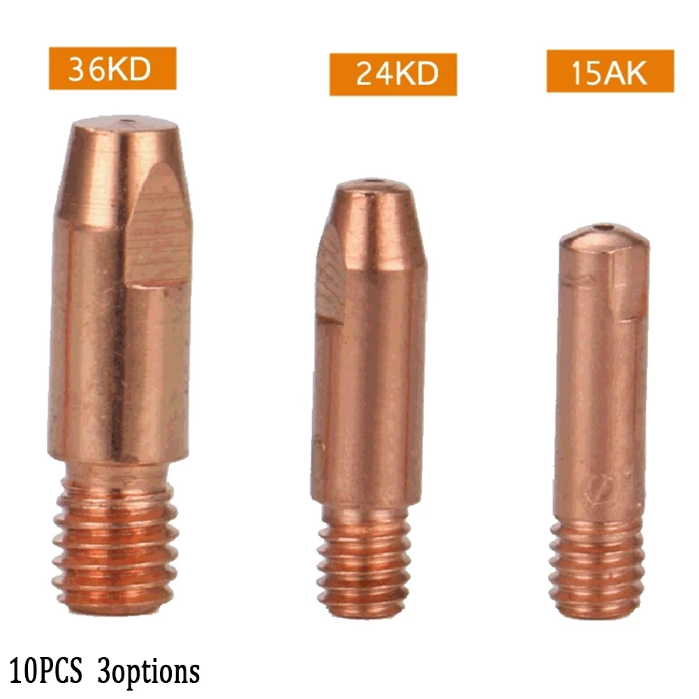 10pcs 0.8mm MIG Welding Nozzle Contact Tips Gas Diffuser Connector Holder Torch Contact Semi-automatic Welding Nozzle 15/24/36KD welding helmets for sale