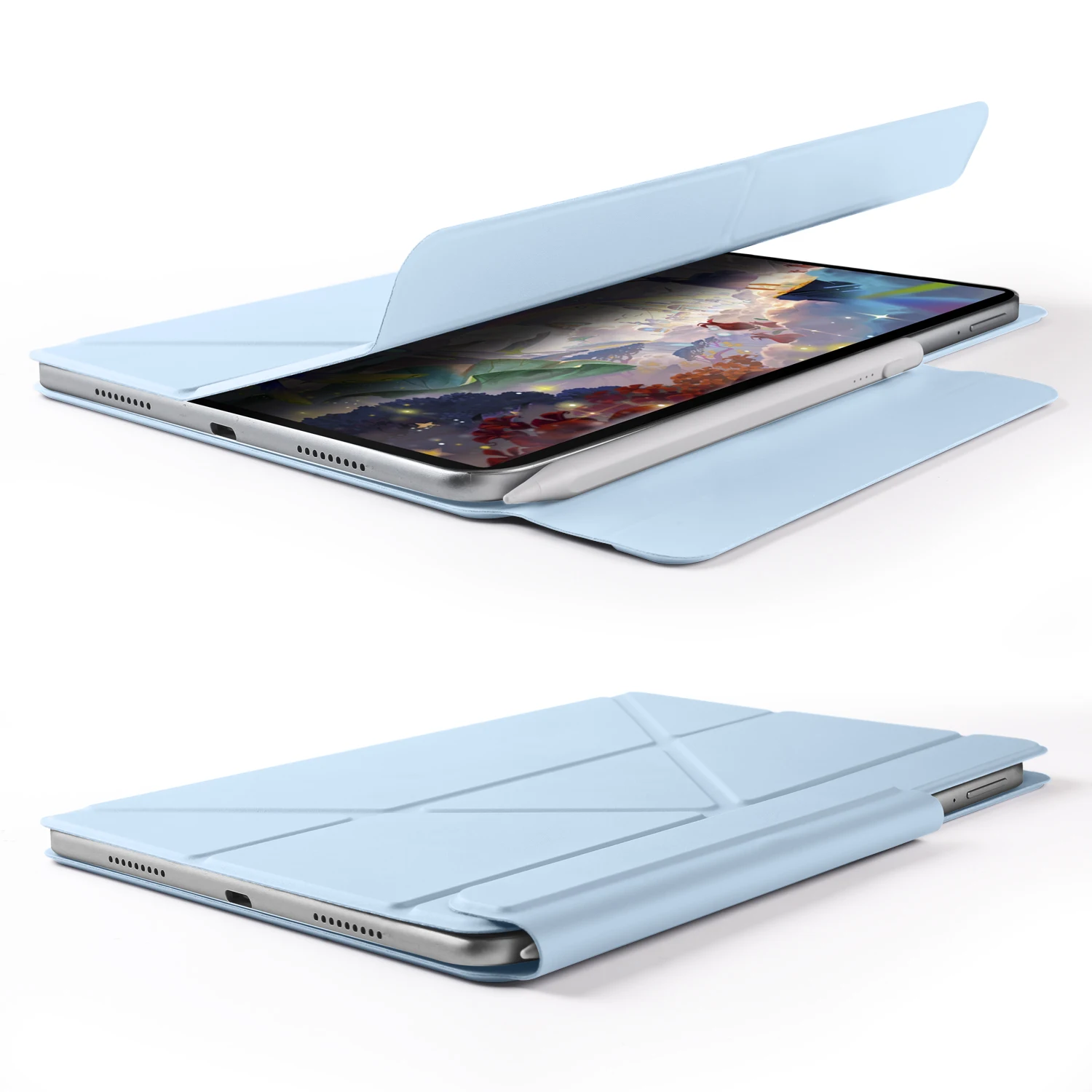 Foldable Magnetic Smart Tablet Case with Stand