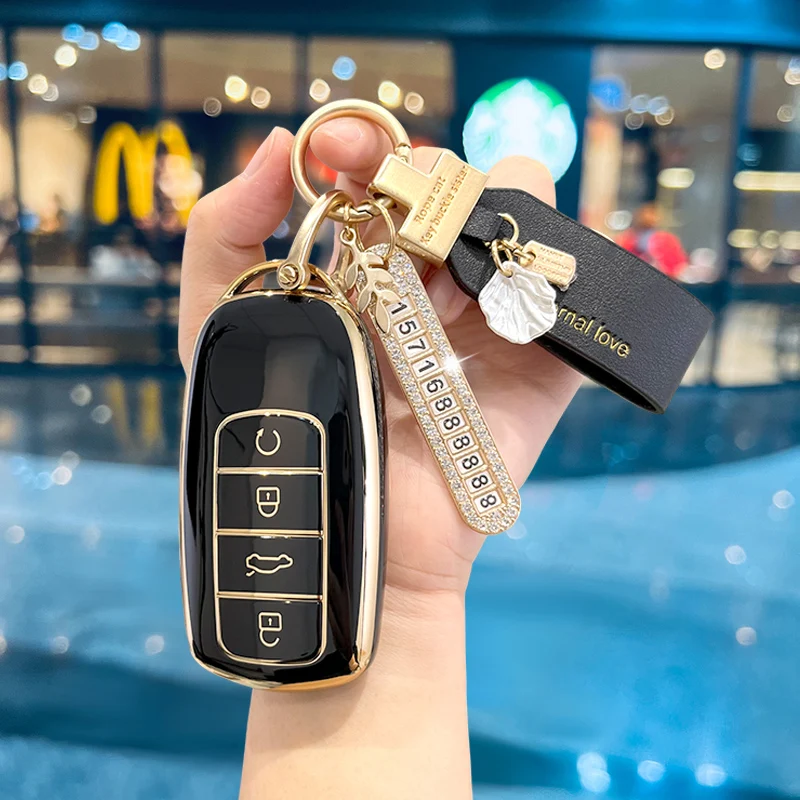 Portachiavi In Pelle Portachiavi Tpu Portachiavi Per Auto Cover Per Chery Tigo 8 Portachiavi 8 Pro Tigo 7 7 Pro Omoda 5 Fx 2023 2024 Accessori