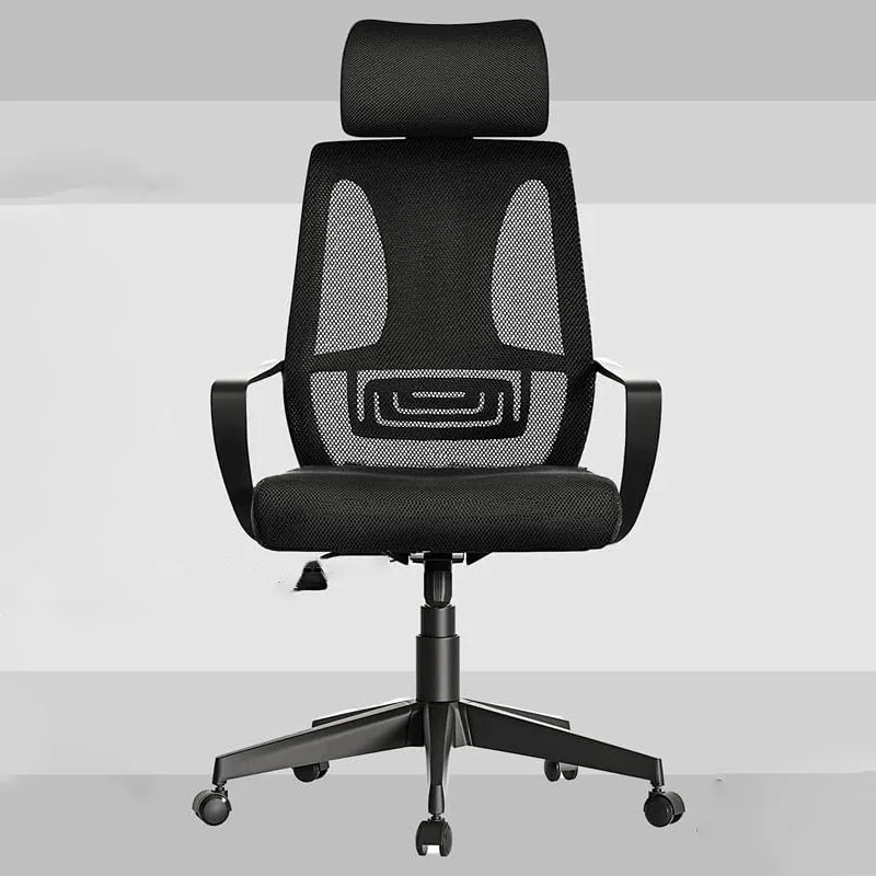 

Ergonomic Home Office Desk Chair,Adjustable Swivel Task Chairs With Wheels, Lumbar Support, Headrest, Armrest For Study, Working