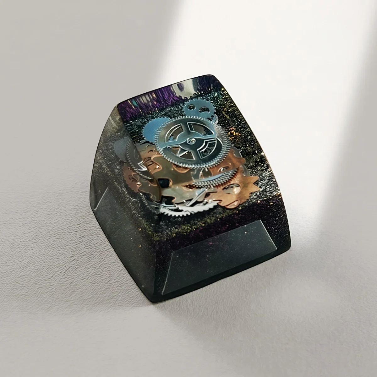 SA R1 Profile Black Gold Time Resin Keycaps Personalized Handmade Single for MX Mechanical Keyboard SA R1 Profile Black Gold Time Resin Keycaps Personalized Handmade Single for MX Mechanical Keyboard