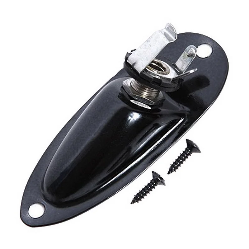 Replacement for Strat Stratocaster Electric Guitar Jack Plate 6.35mm 1/4
