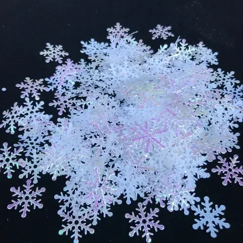 

Lot of 300 Snowflakes Christmas Xmas Tree Hanging Ornament Holiday Garden Wedding Party Snow Flakes Decor