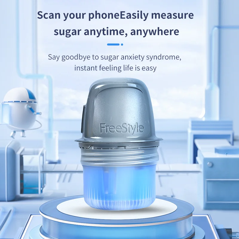 Freestyle Llibre 24h Real Time Monitoring Blood Glucose Meter Tester Sensor Scanner Sanguis Finger Free Sugar Testing