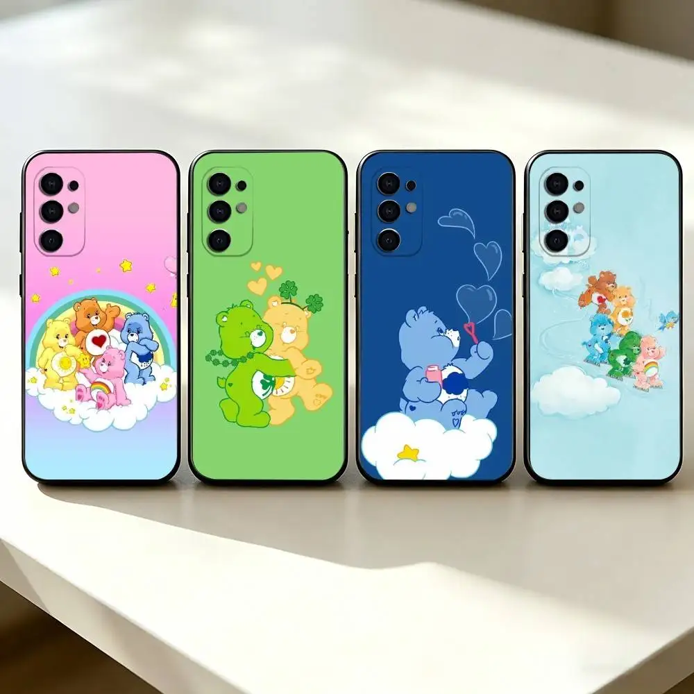 Charming C-Care Bears Soft Silicone Black Phone Case