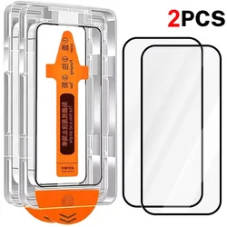 Premium Tempered Glass Screen Protector Kit - HD Clarity & Easy Installation, Dust - Free Design - iPhone 15 Pro Max (2PCS)