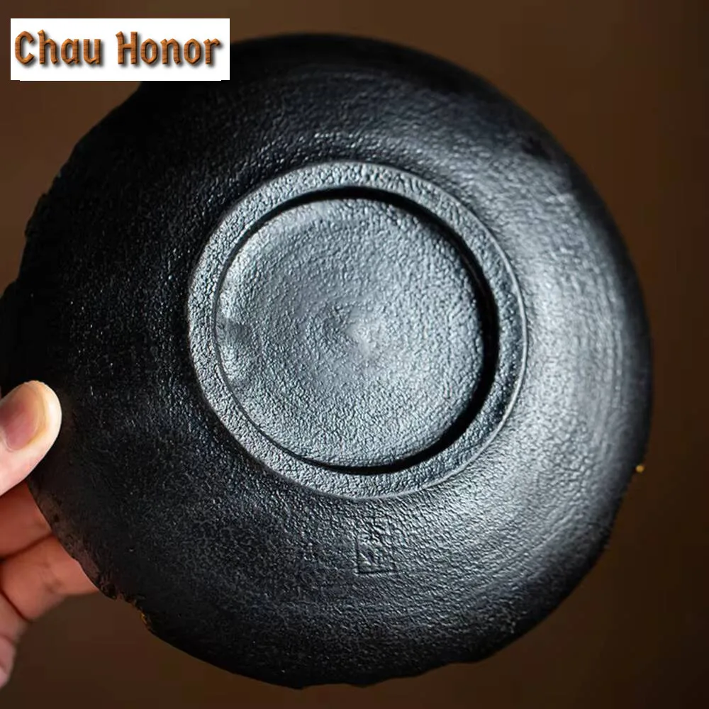 Retro Lacquer Craft Series Pot Bearing Holder Retro Dry Brew Table Tea Tray Cup Mats Refreshment Fruit Plate Tea Ceremony Craft