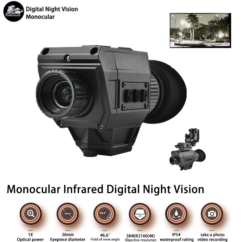 ZIYOUHU NVG13 야간 투시경 다중 이미징 모드 초대형 시야각 비주얼 카메라 헤드 마운트 야간 단안경