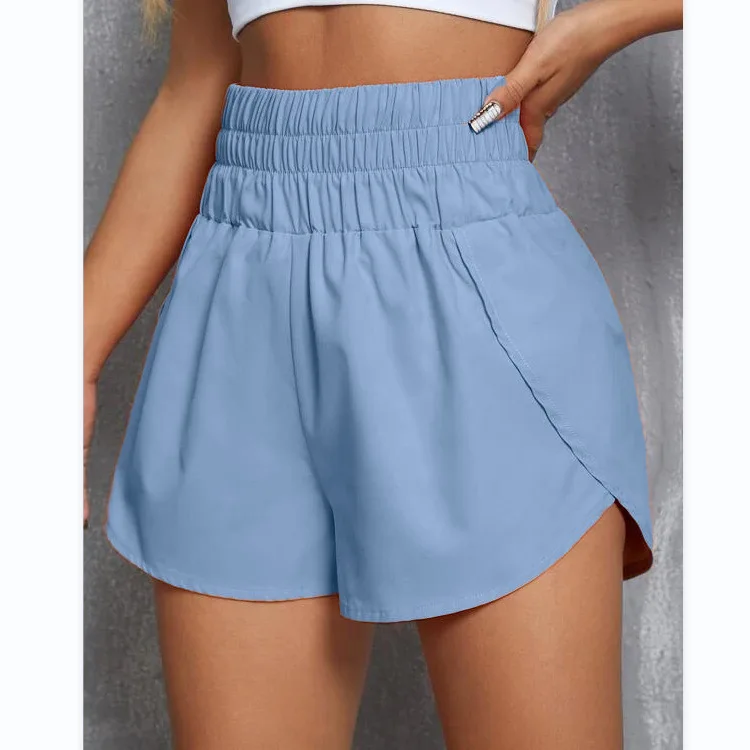 Women's Spring And Summer New European And American Women's Shorts High Waist Elastic Loose Sports Casual Shorts Women short shorts