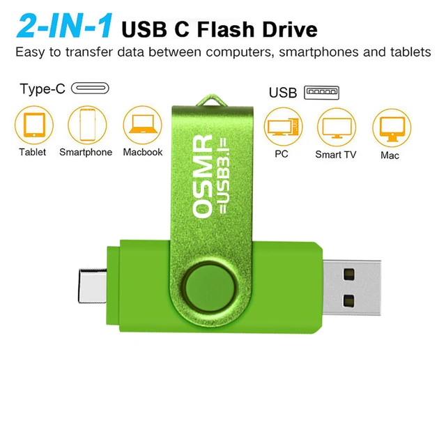 Clé USB 3.1/type-c, 256/128/64/32 Go, haute vitesse, transmission