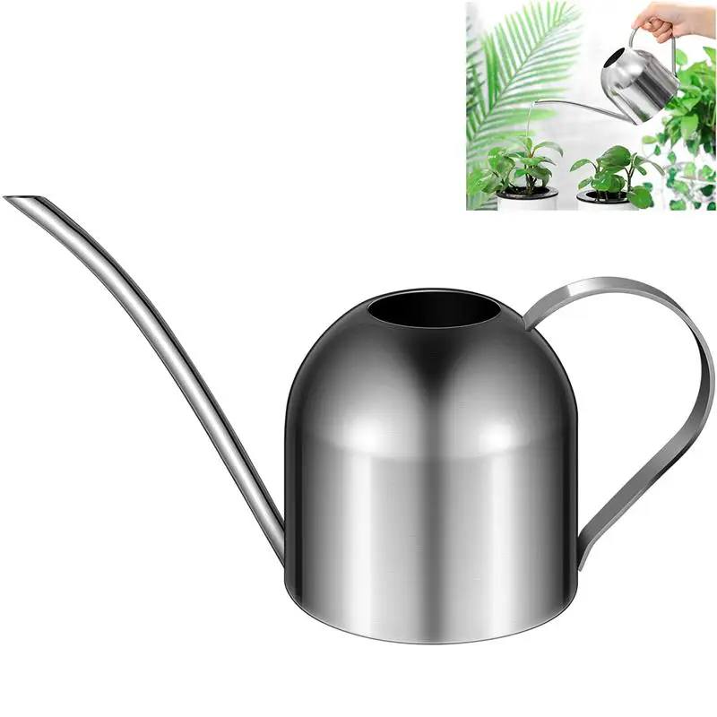 1000ml Stainless Steel Watering Can Long Spout Watering Pot Home Gardening Tool For Indoor Plants Succulents Gardening Can