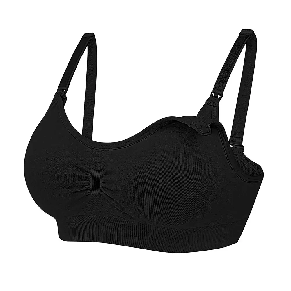 Nursing Bra Maternity Wirefree Full Coverage Breastfeeding Sleeping Bralette Padded