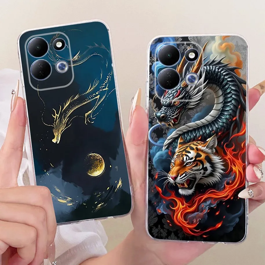 Cute Cartoon Animal Soft Silicone Clear Phone Case Cover