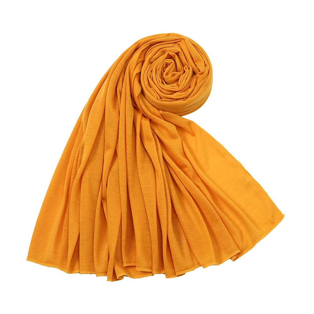 Needs & Wants® Sciarpa Hijab In Jersey A Coste - Maxi Sciarpa Elastica, Morbida E Traspirante - Tinta Unica, Per Tutte Le Stagioni - 4