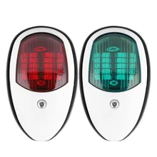 

2PCS Marine Navigation Lights 20LED Red & Green Waterproof Pontoon Stern Light Starboard Lamp for Marine Boat Yacht Accessories