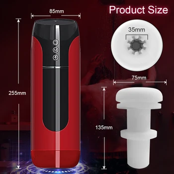 Automatic Telescopic Male Masturbator Thrusting Machine Blowjob Pussy Masturbation Cup Adult Sex Toys for Men IPX7 Waterproof 3