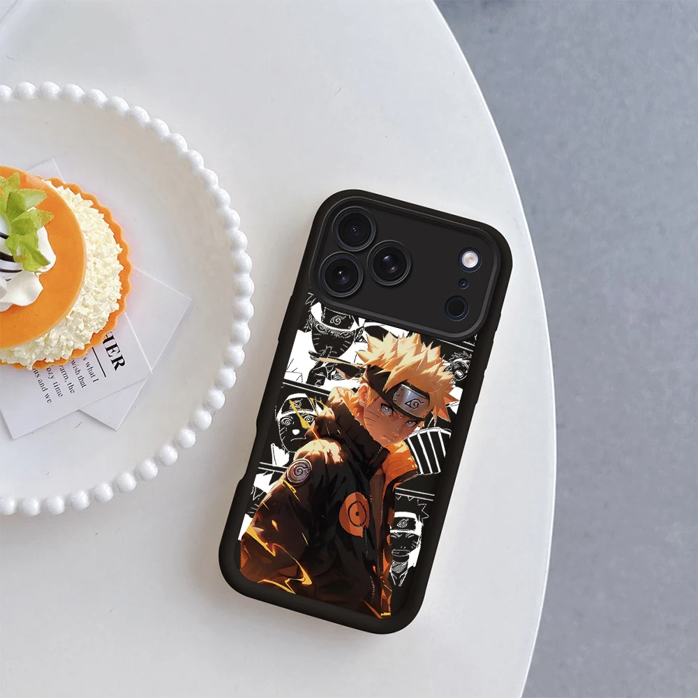 Pain N-NARUTO Itachi Uchiha Phone Case - Black Soft Shell with Lens Protection