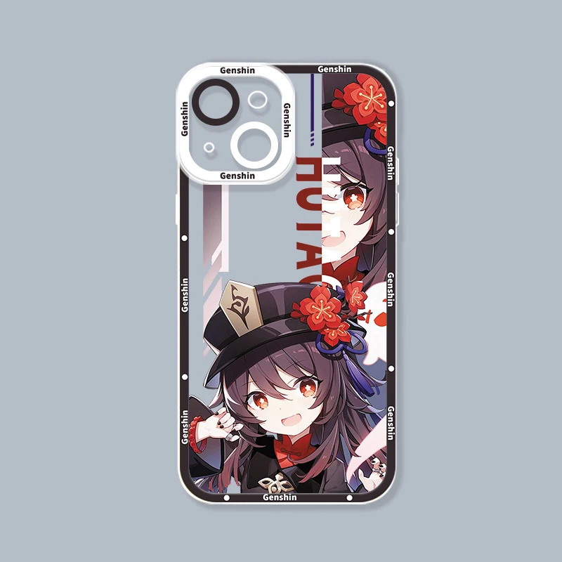 Elegant Shenhe-Inspired Shockproof Clear Phone Case
