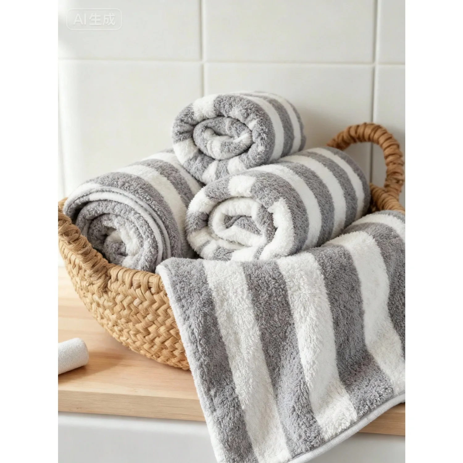2-Piece Coral Fleece Bath Towel Set 5