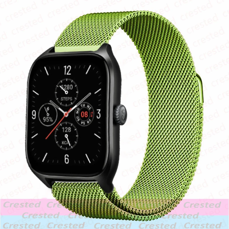 Sleek Milanese Metal Band, 20mm/22mm Adjustable Bracelet Strap