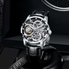 JINLERY Mechanical Watch for Men Luxury Tourbillon Hand Wind Watches Male Fashion Skeleton Wristwatch Waterproof Relogio Masculi 2