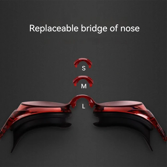 Gafas de natación para adultos con miopía de 0 a -9,0, de silicona. - Imagen 5