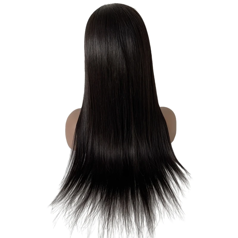 12 inches Vietnamese Remy Human Hair Natural Color 4x4 Silk Top Full HD Lace Wigs for White Woman