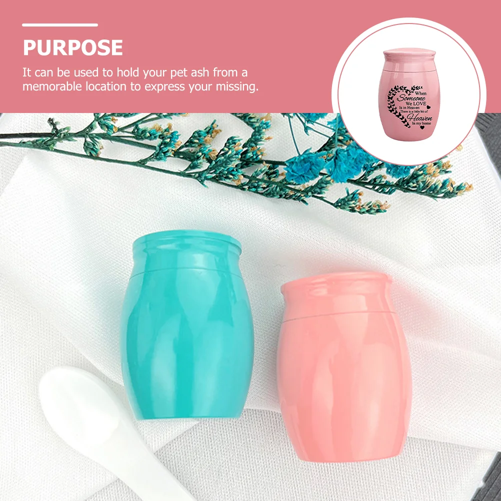 Stainless Steel Urn Sealed Ashes Storage Container Keepsake Urn for Ashes Pet Placement Comfort Box Funeral Life Box