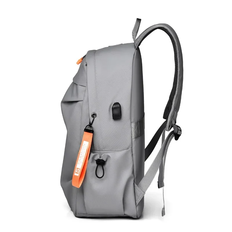 New Men's and Women's Backpack Casual and Simple Large Capacity 15.6 inch Waterproof Splash Computer Backpack USB Travel Bag