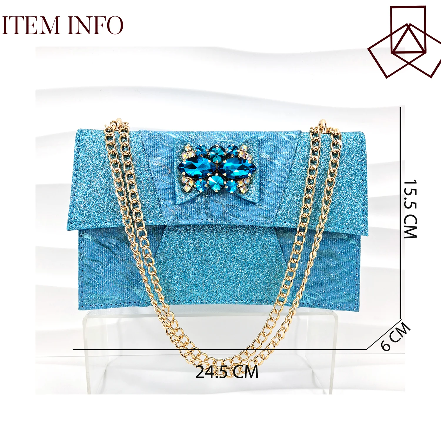 Italienische Designer Mutter Stil Abends chuhe und Tasche Set Kristall bequeme Schuhe und Kapazität Tasche Pendler Damenschuhe – Detail 4