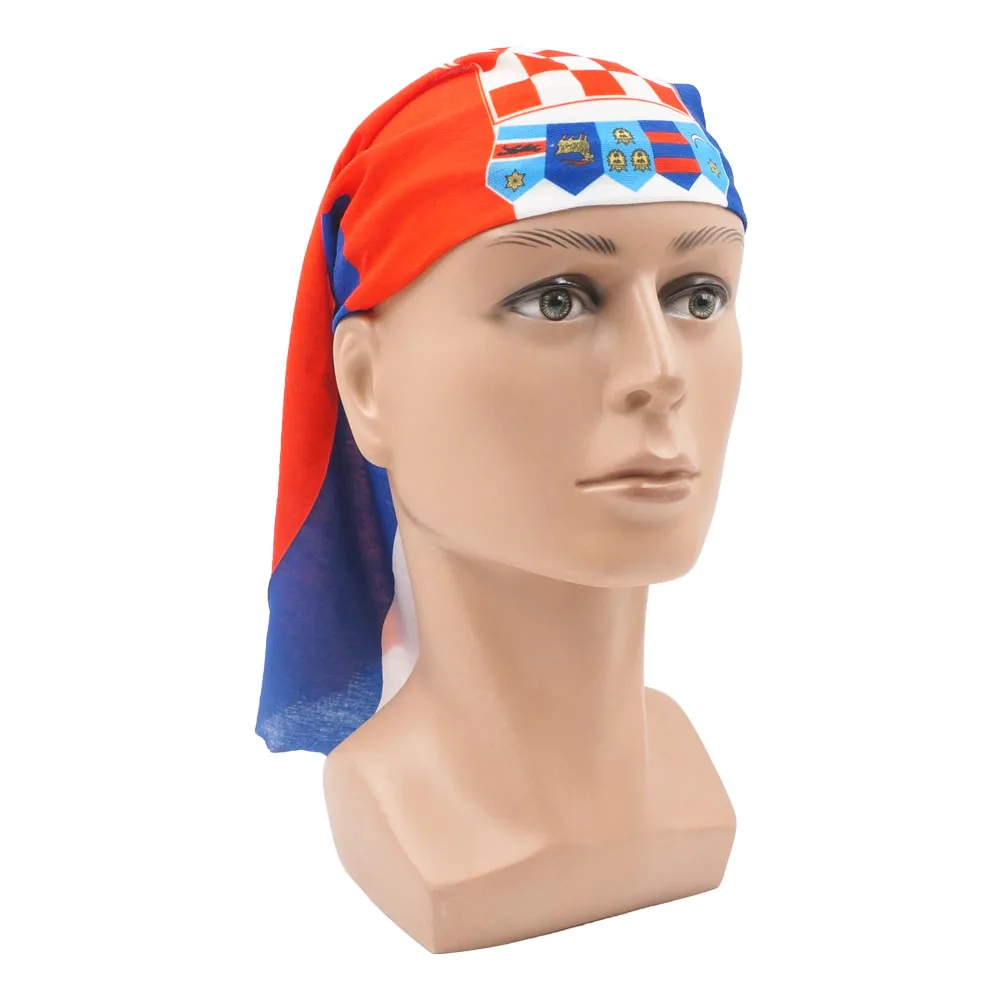 Croatia Flag Printed Bandana Men Breathable Cycling Face Cover Balaclava Women Hiking Camping Neck Gaiter Multi-use Headband
