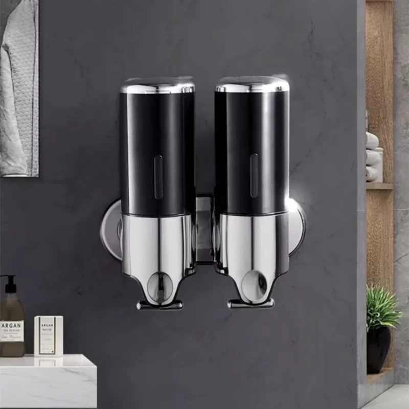 Distributeur Douche Mural 3 Chambres - Shampoing Et Après-Shampoing - Sans BPA - Moderne