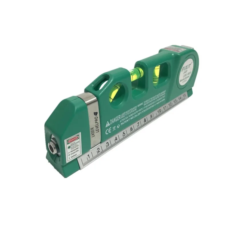 Projecter Ruler 2-Line Green Laser Level, Rechargeable Cross Line Projector, Green Beam ...