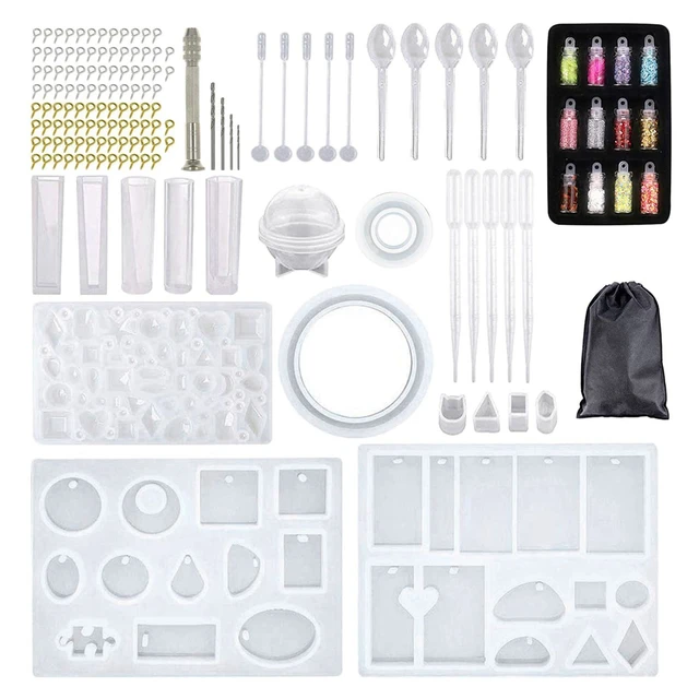 148 Pieces Resin Jewelry Making Kit, Silicone Casting Mold for