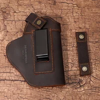 Tactical PU Leather Holster for Concealed Carry Airsoft IWB Gun Holsters for Glock 17 19 43/ Sig P365/ PX4 M9 9mm for Hunting 2