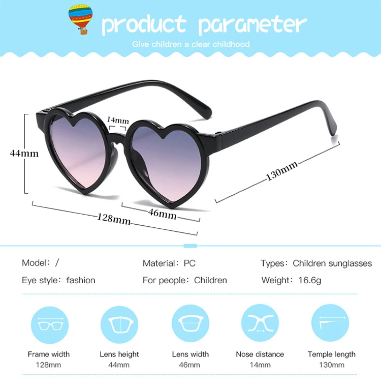 Kids Cartoon Sunglasses - Polarized UV400 Round Sun Glasses with Rabbit Ears