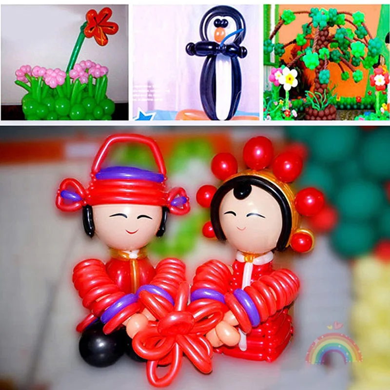 200pcs/lot Long Stick Twisting Balloons for Modeling Balloon Animals Making Weddings Birthdays Holiday Party Decoration latex balloon birthday balloon set birthday balloons party balloon set birthday party decoration set