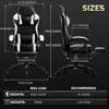 Gaming Chair, Ergonomic Video Game Chair for Adults, Comfortable Computer Chair with Footrest and Lumbar Support 4