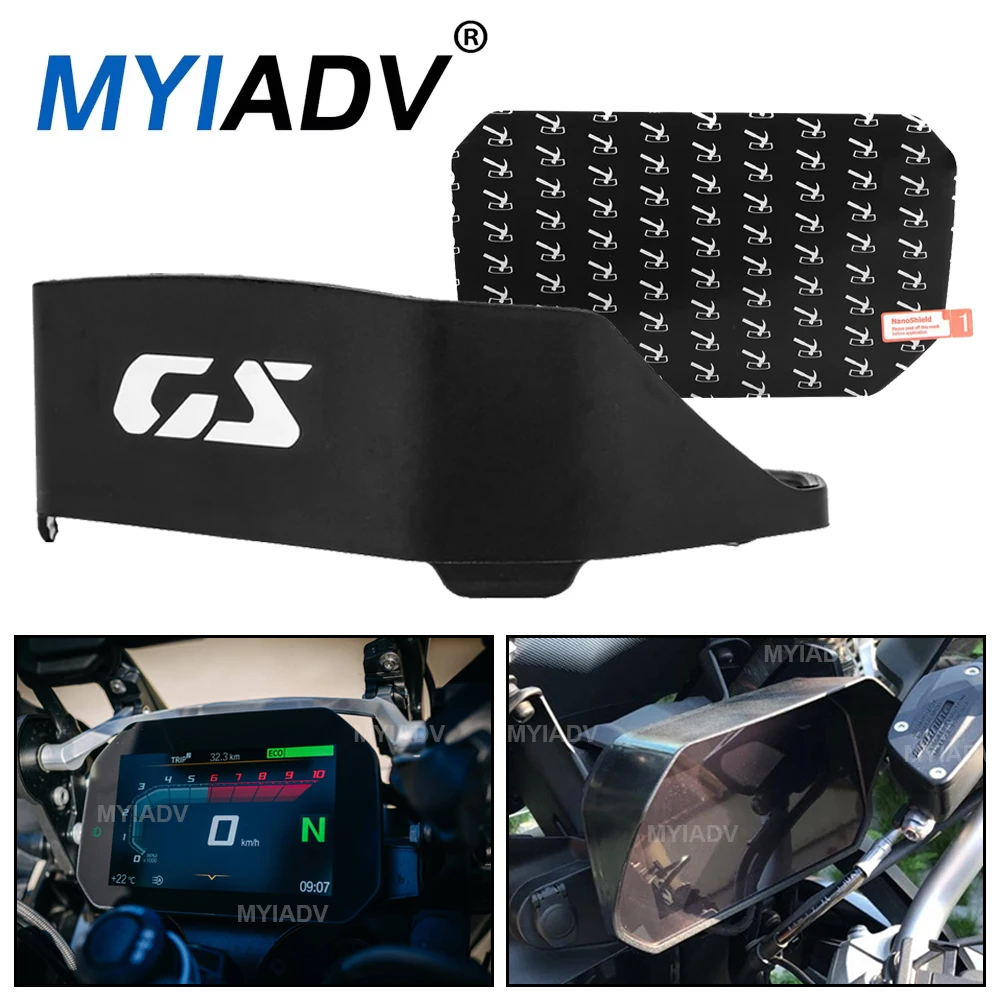 For BMW F900GS F 900 GS GS900 ADV R1300GS R 1300 GS Motorcycle Instrument Hat Sun Visor Meter Cover TPU Screen Protector Film