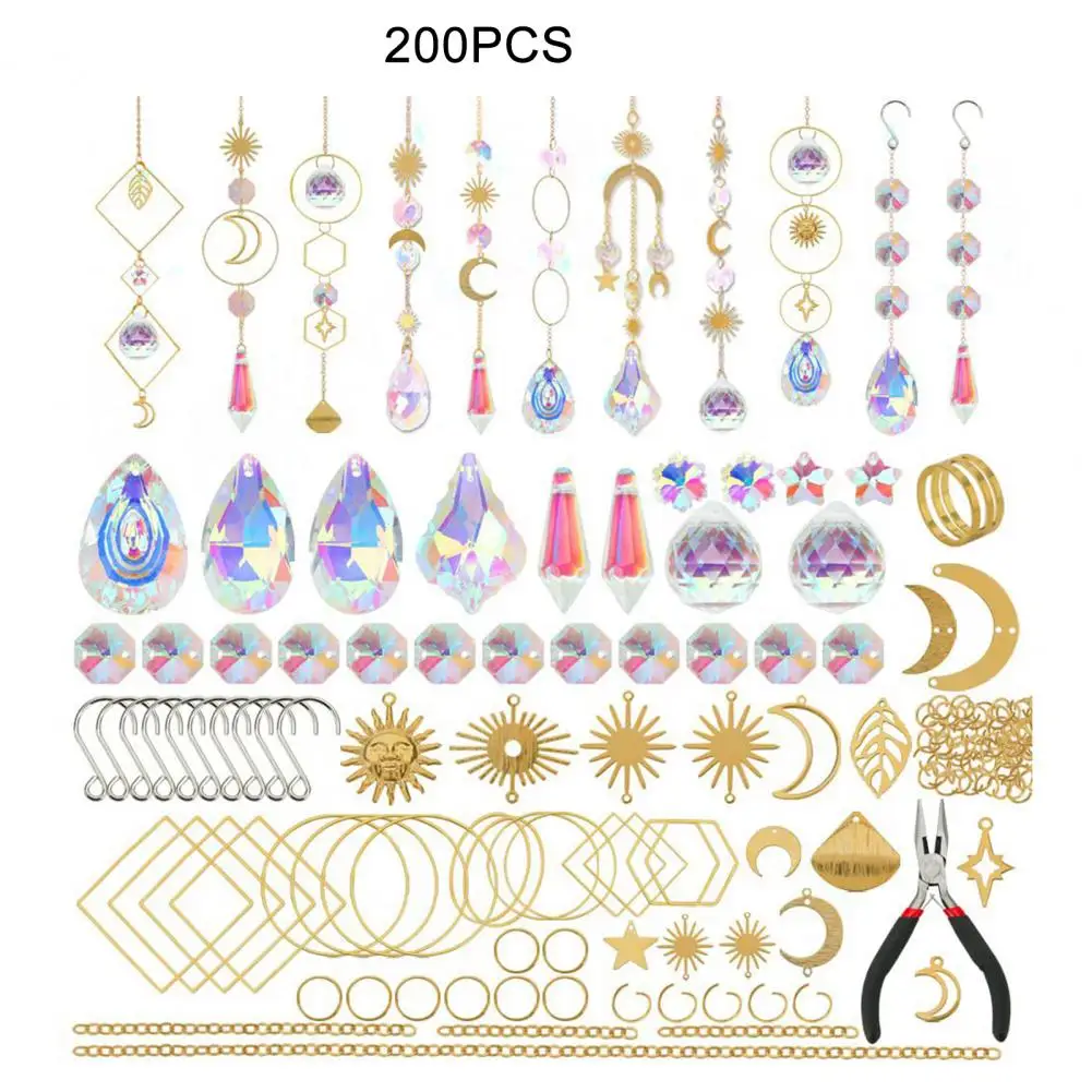 Suncatcher Making Kits for Adults Kids Sparkling Sun Catcher Kits Diy Faux Crafts for Window Garden Decoration Adults Kids