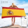 More Design Spain Flag Emblem Bath Towel Quick dry Microfiber Absorbing Soft Water Breathable Beach Swimming Bathroom 2