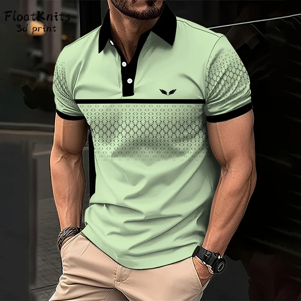 Minimalist Striped Men's Polo Shirt Fashion Top Lapel Short Sleeve Tee Business Men's Clothing Shirts for Man New in Tops & Tees 12 See80552e0bdb4548aa457632dd5e2808o