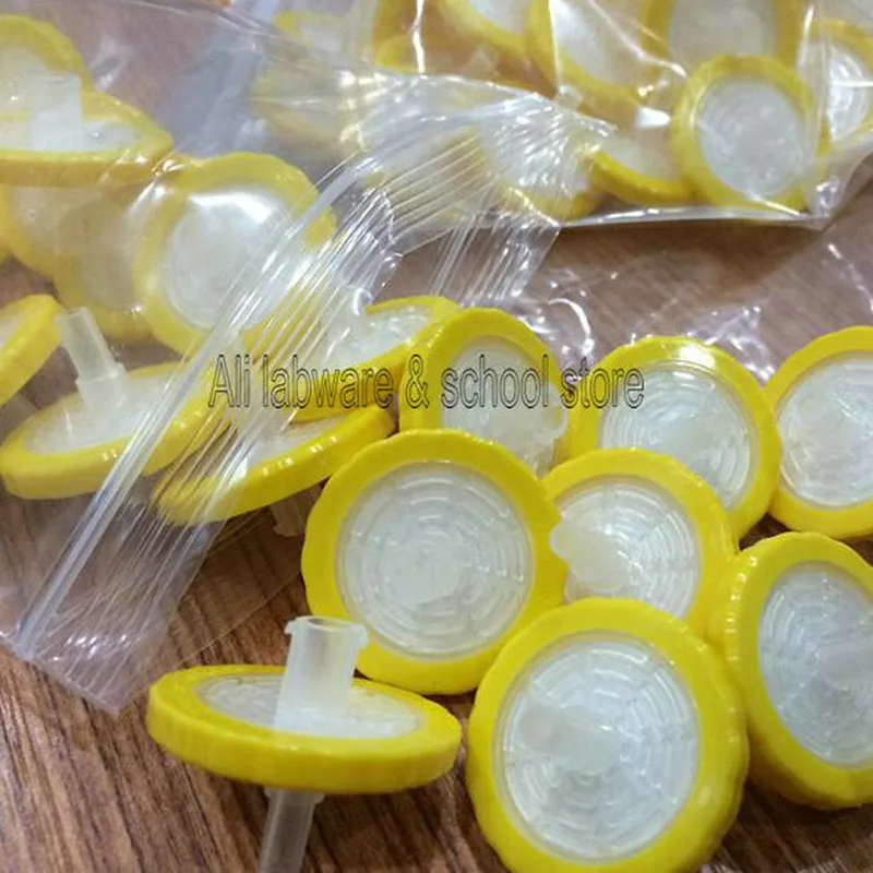 100pcs lab 13mm 25mm Disposable PP Syringe millipore filtration microporous membrane needle filter