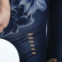 Hot Sexy Women Jean Skinny Jeggings Pants high waist leggings female print ankle-length Slim Legging Fitness Plus Size - Image 3