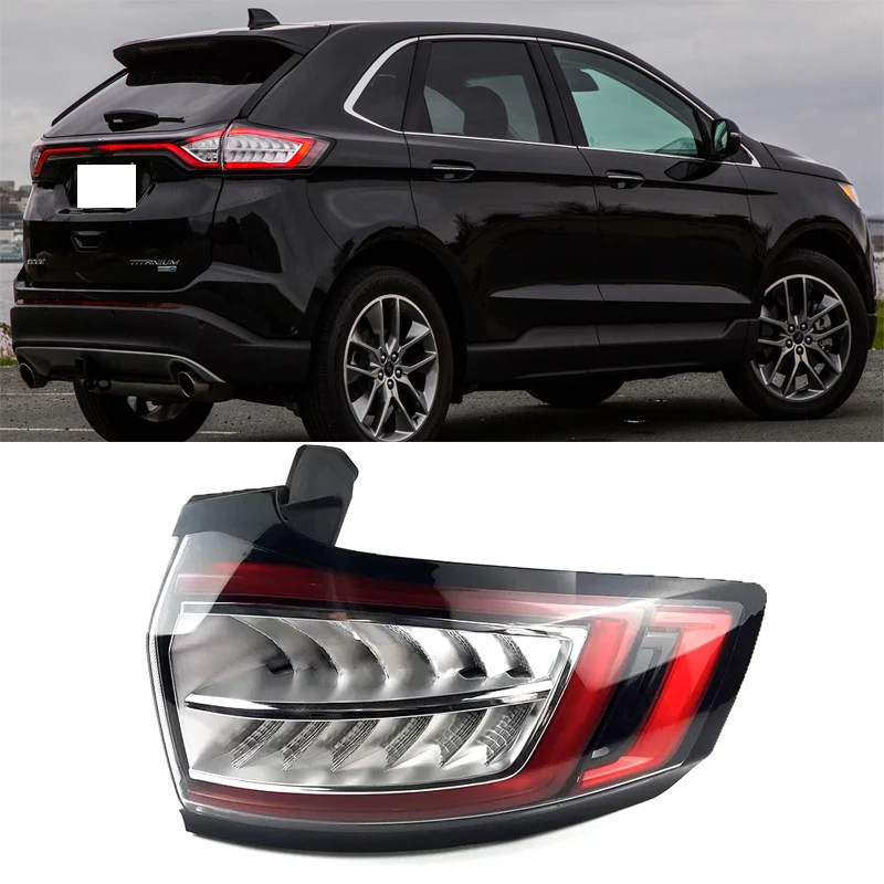 

For Ford Edge 2015 2016 2017 2018 LED Tail Light Brake Warning Lamp Housing Rear Lamp Car Assembly Taillight Cover