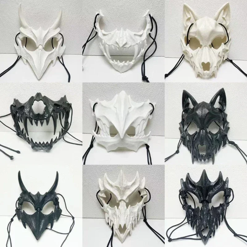 

Skull Mask Bone Mask Dress-Up Costumes for Halloween Party Helmet Halloween Horror Mask Cosplay Party Decor Props