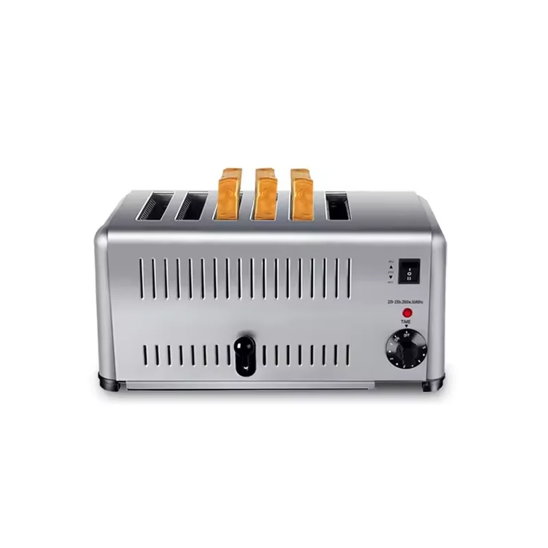 6 Slice Bread Toaster Commercial Electric Stainless Steel Breakfast Toaster 6
