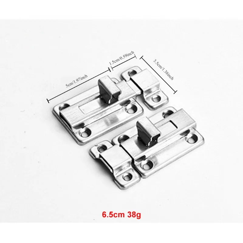 1PCS Stainless Steel Double-ended Door Bolts Sliding Lock Barrel Bolt Latch Safety Hardware door latch door lock cylinder